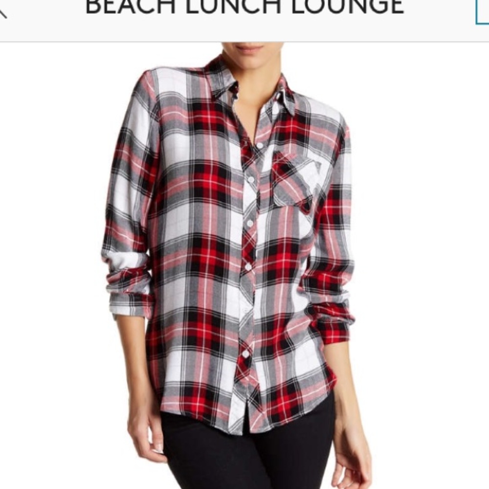 Beach lunch lounge plaid size XS